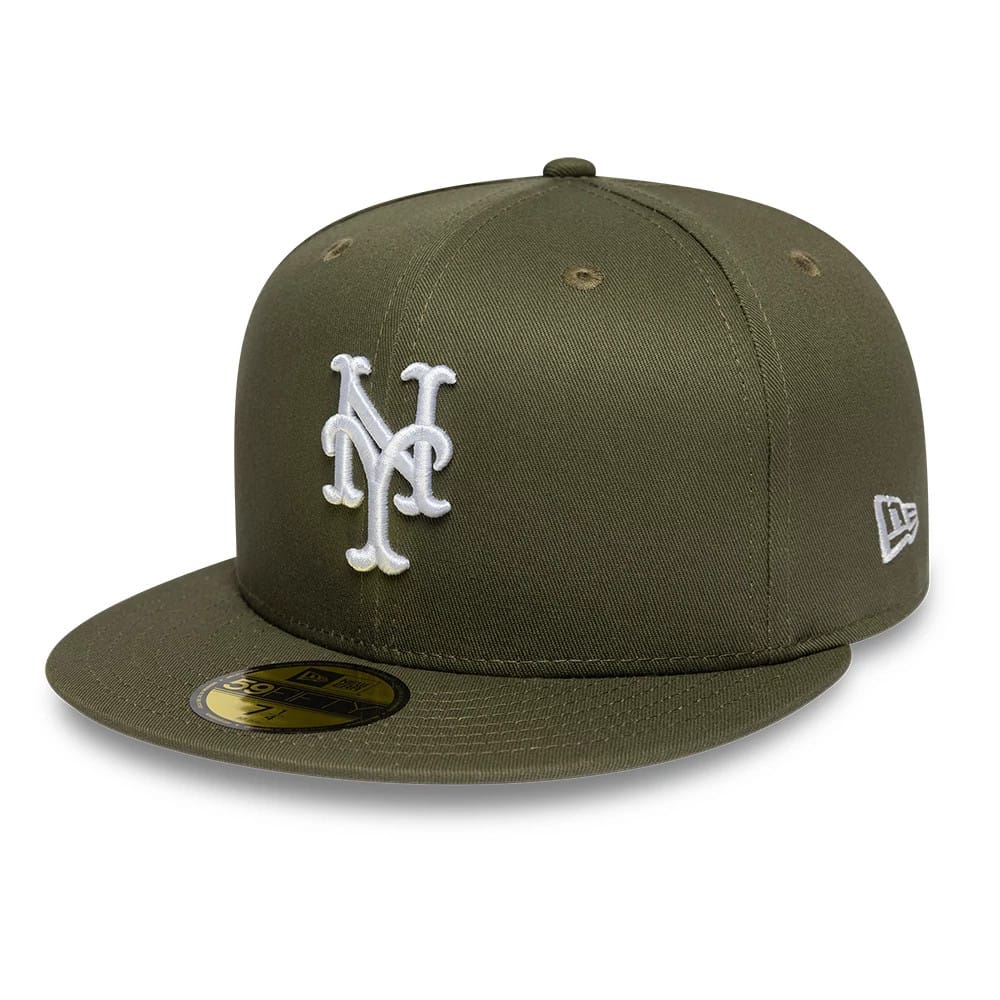 New York Mets MLB Dark Green 59FIFTY Fitted Cap-klyvox