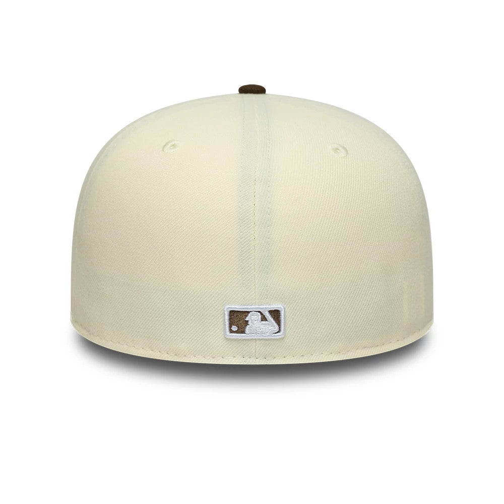 Boston Red Sox MLB Cream 59FIFTY A-Frame Fitted Cap-klyvox