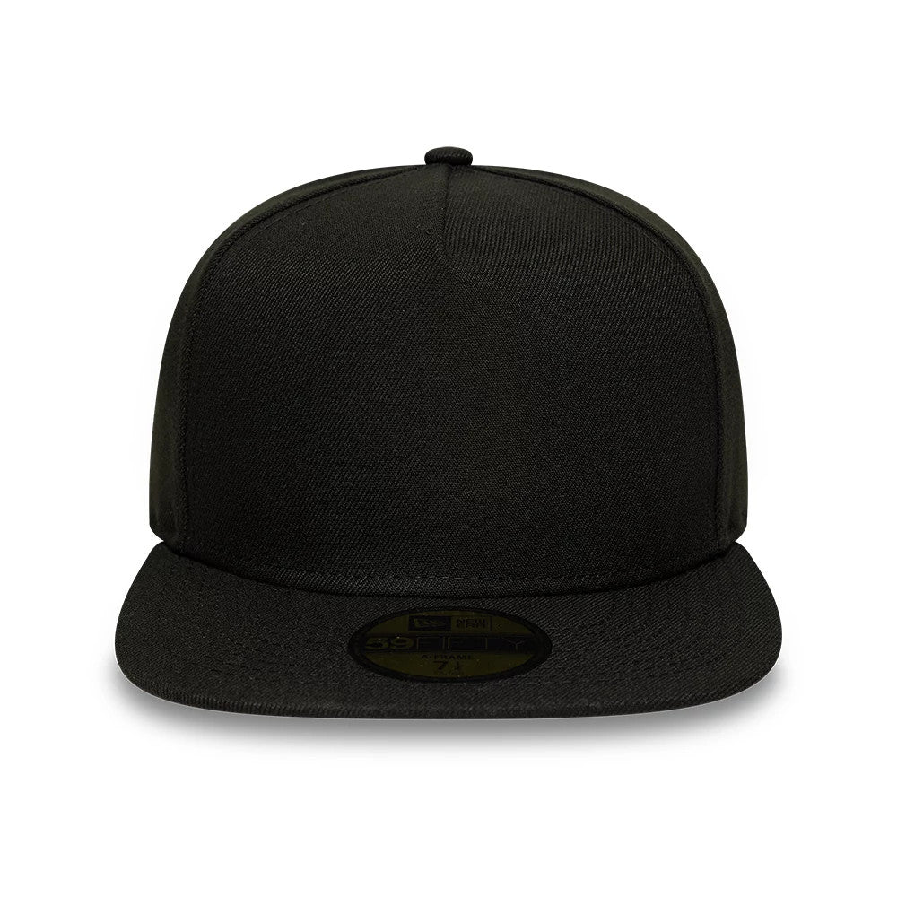 New Era Black 59FIFTY A-Frame Fitted Cap-klyvox