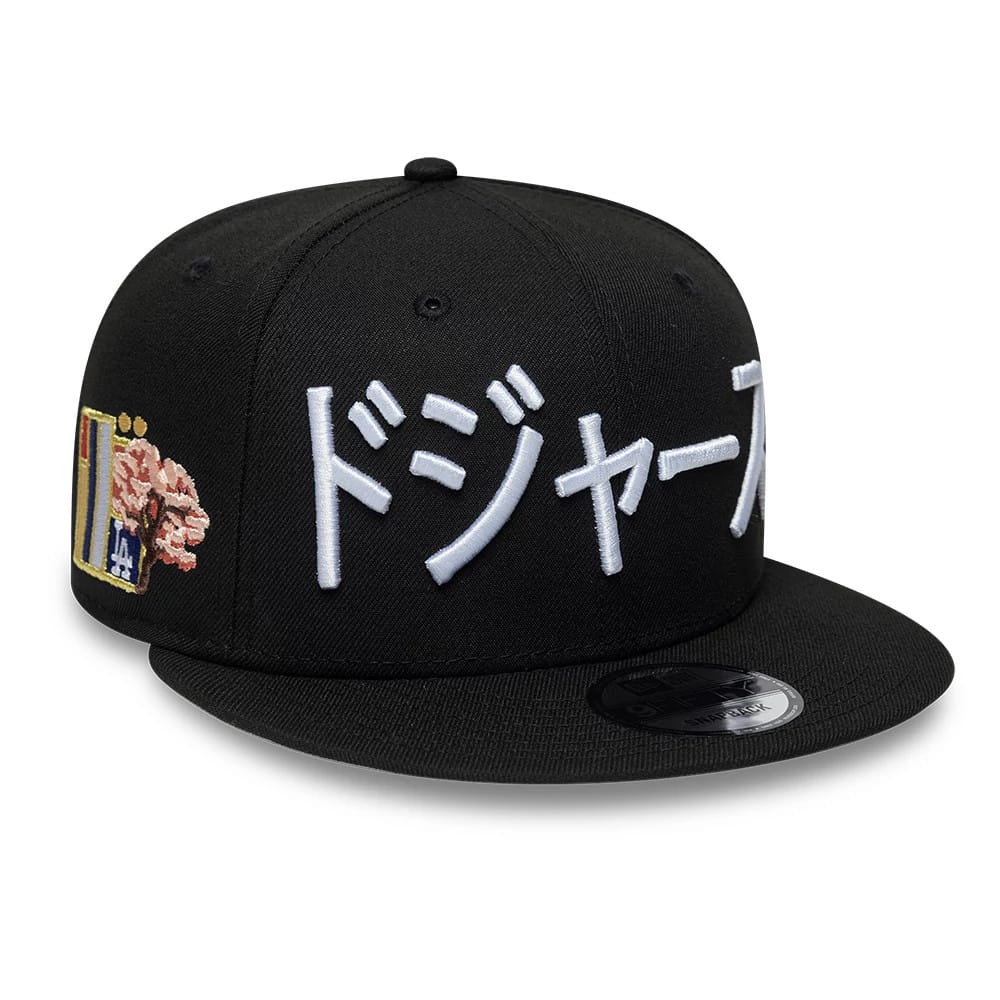 LA Dodgers MLB Kanji Black 9FIFTY Snapback Adjustable Cap-klyvox