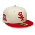 Chicago White Sox MLB Chrome Scarlet Cream 59FIFTY Fitted Cap-klyvox